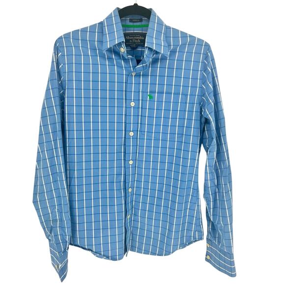 Abercrombie & Fitch Men's Blue Button Down Shirt Size Small - Picture 1 of 7